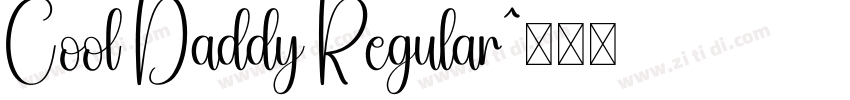Cool Daddy Regular字体转换